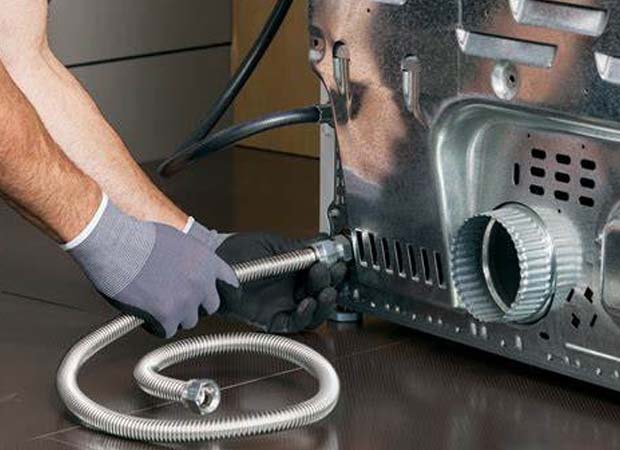 how long should gas dryer flame stay on